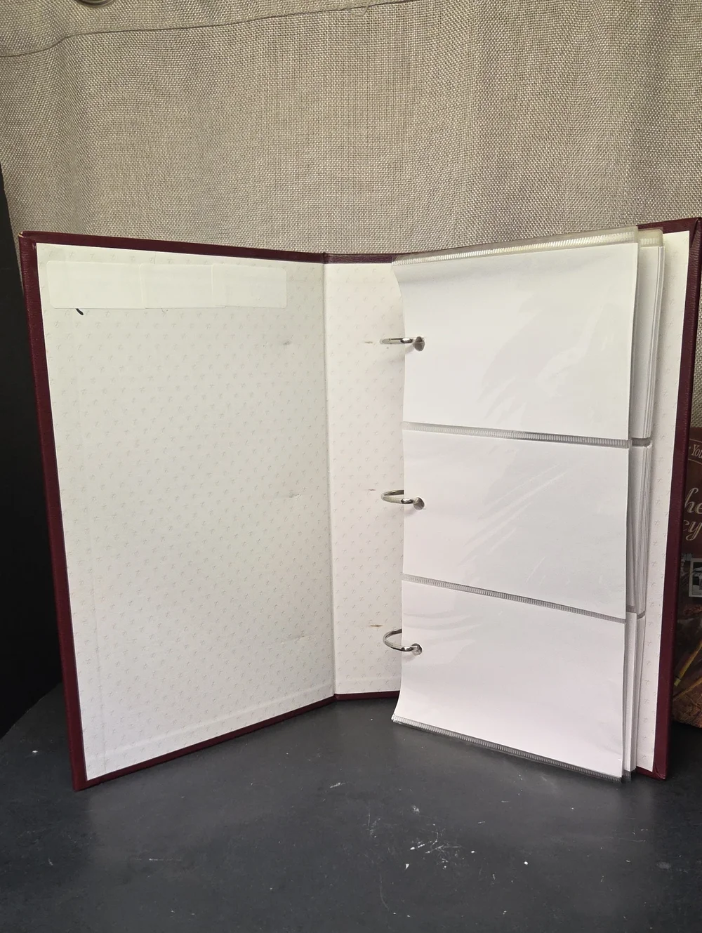 Thompson Bonded Leather Photo Album W/sleeves, A Fathers Legacy Book